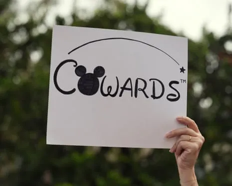 Scores Demonstrate In Front Of Disney Corporate Offices Over ‘Anti-Free Speech’ Kimmel Cancellation